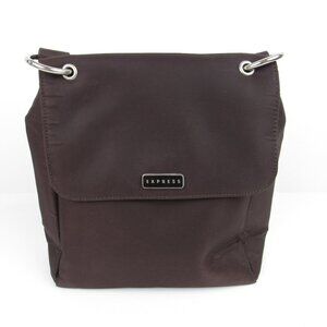 Express Brown Vintage Shoulder Purse Exterior Pocket